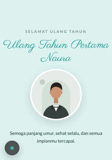 Contoh tampilan template Toska