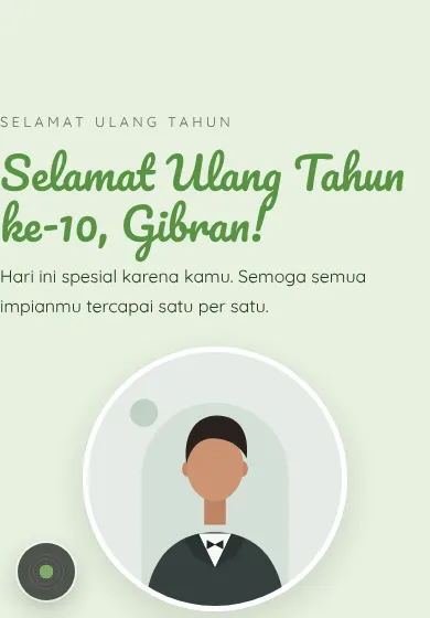 Contoh tampilan template Hijau Daun