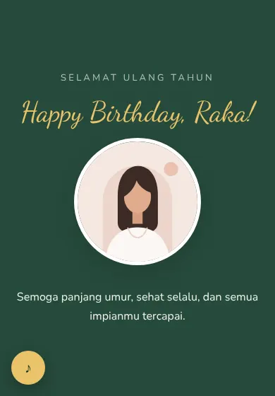 Contoh tampilan template Hijau Botol