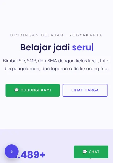Contoh tampilan template Pintar Bersama