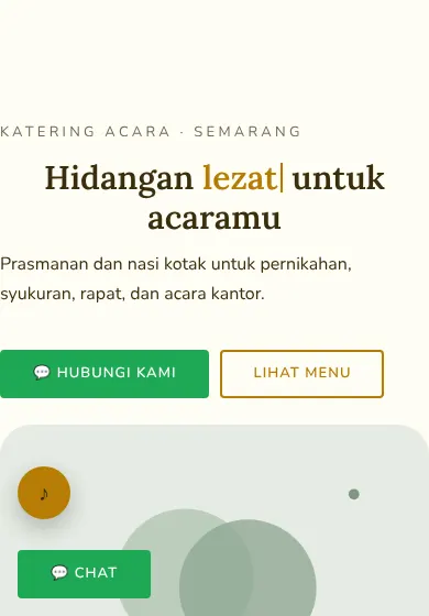 Contoh tampilan template Rasa Nusantara