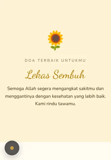 Contoh tampilan template Lekas Sembuh