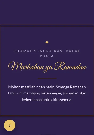 Contoh tampilan template Marhaban ya Ramadan
