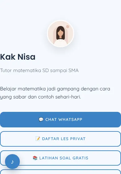 Contoh tampilan template Kak Nisa