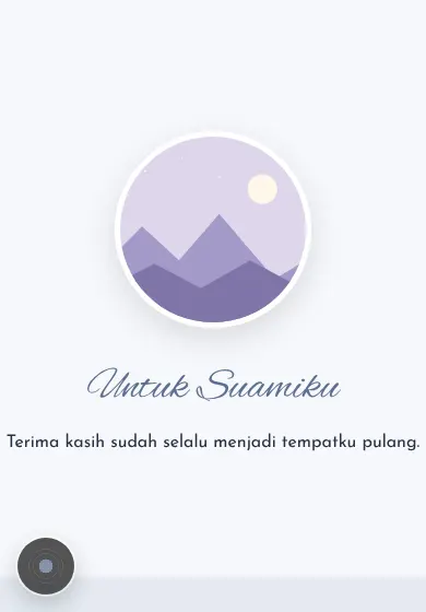 Contoh tampilan template Untuk Suamiku