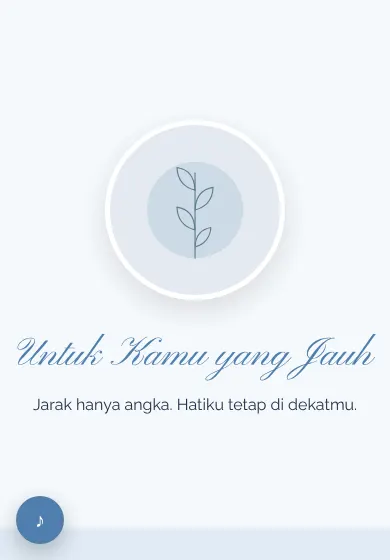 Contoh tampilan template Untuk Kamu yang Jauh