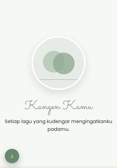 Contoh tampilan template Kangen Kamu