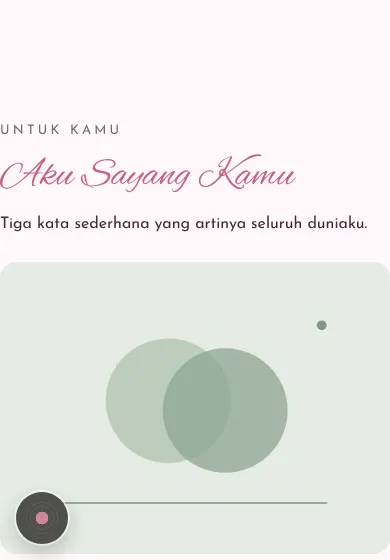 Contoh tampilan template Aku Sayang Kamu