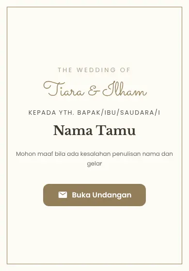 Contoh tampilan template Sampanye