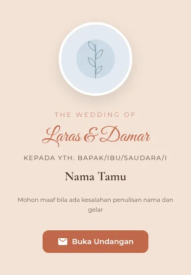 Contoh tampilan template Terakota