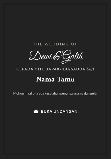 Contoh tampilan template Monokrom