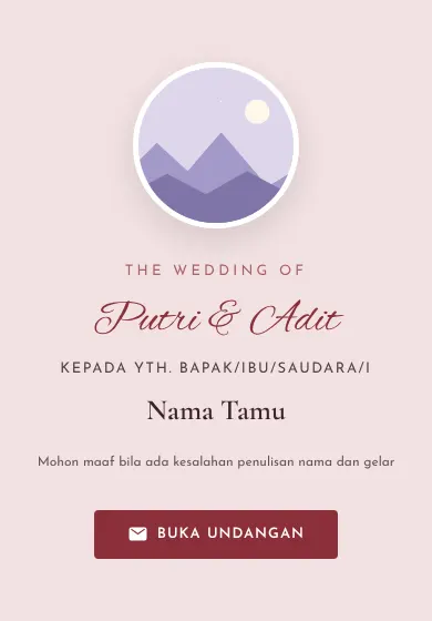 Contoh tampilan template Burgundi