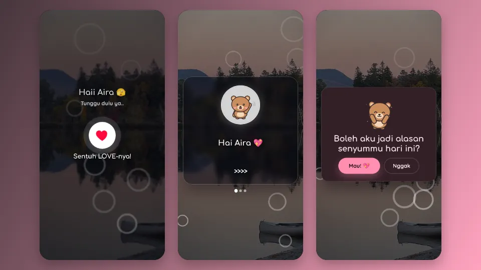 Contoh tampilan template Mengapa Kamu