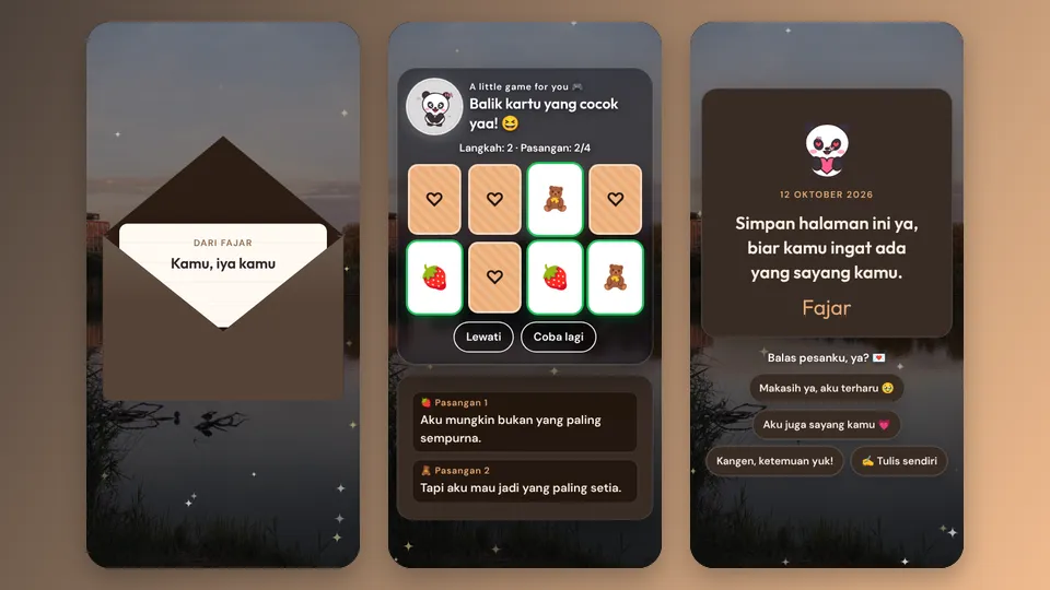 Contoh tampilan template Serius Ini