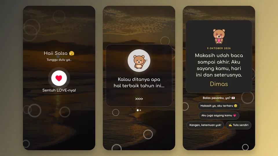 Contoh tampilan template Tapi Gengsi