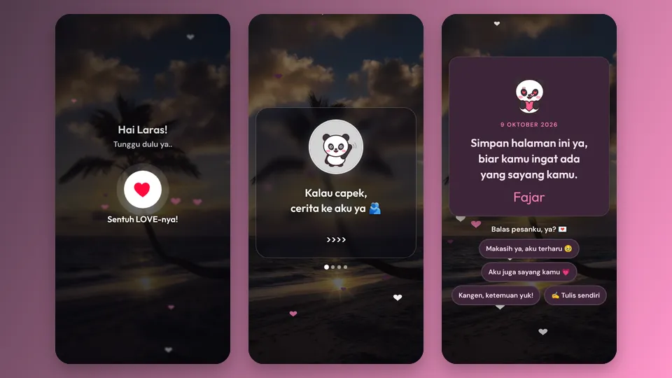 Contoh tampilan template Coba Bagi