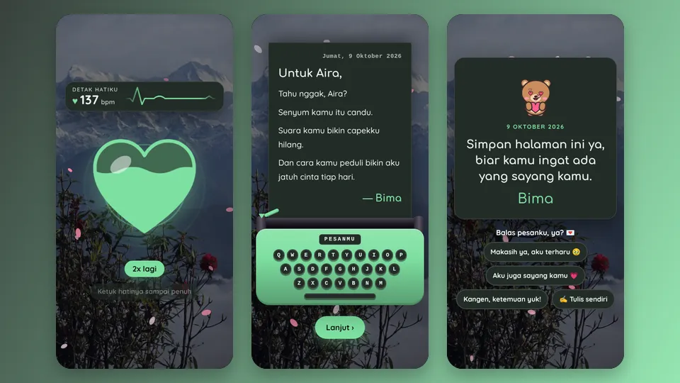 Contoh tampilan template Ga Kerasa