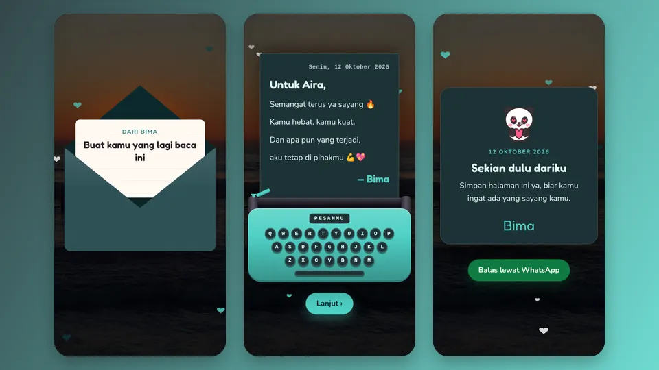 Contoh tampilan template Ga Banyak