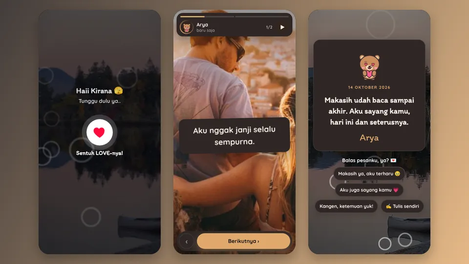 Contoh tampilan template Ga Minta