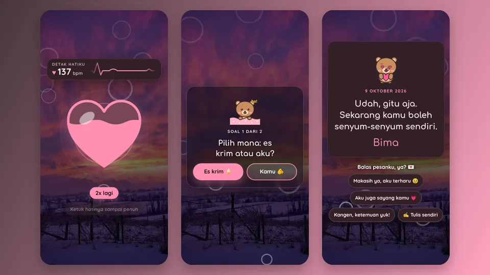 Contoh tampilan template Harus Kamu