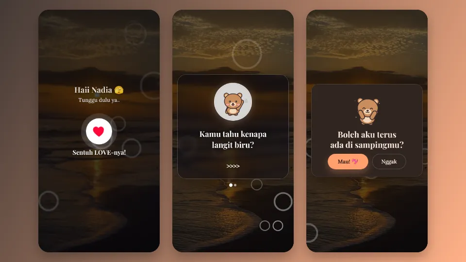 Contoh tampilan template Itu Kan Kamu