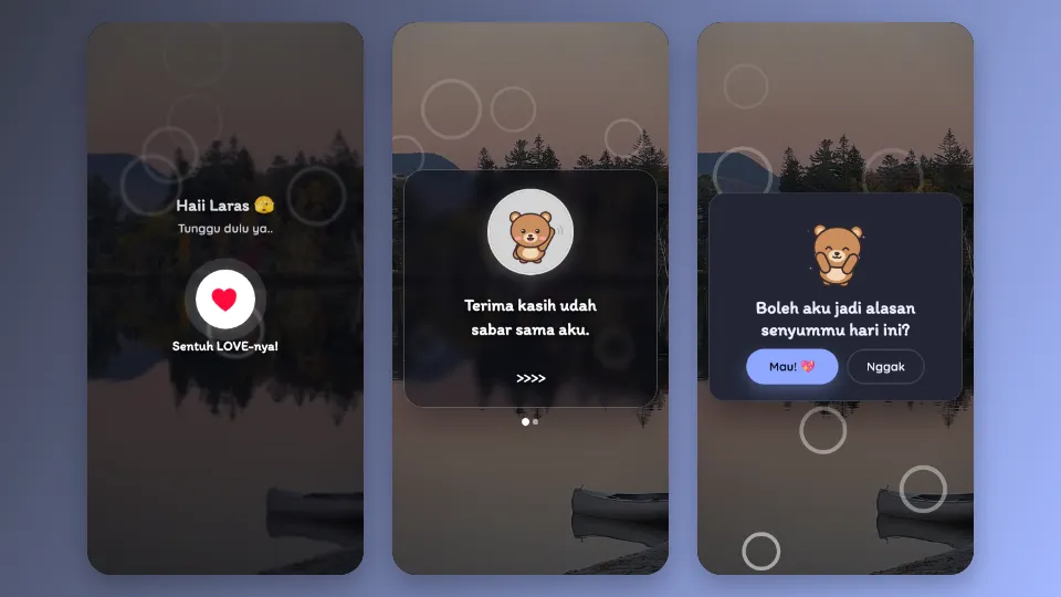 Contoh tampilan template Jangan Pelgi