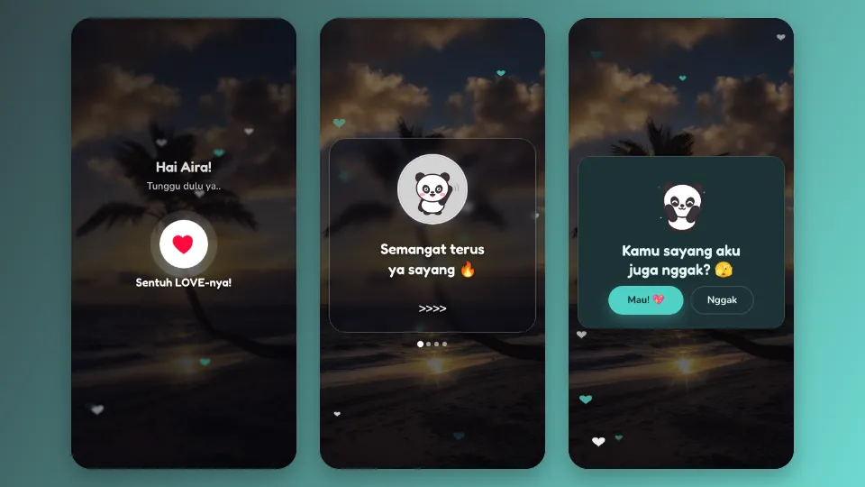 Contoh tampilan template Jika Nanti