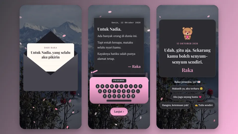 Contoh tampilan template Kalo Kamu