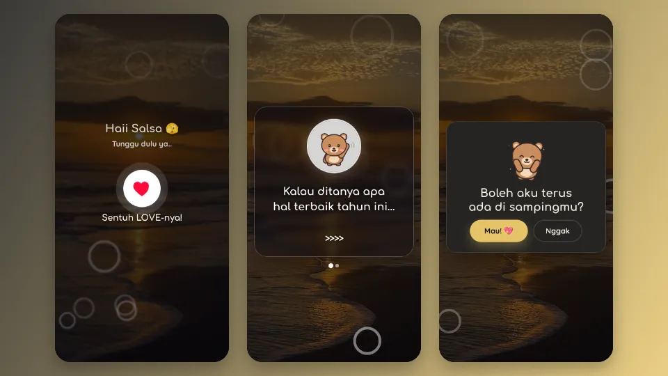 Contoh tampilan template Kamu Itu