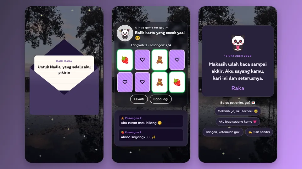 Contoh tampilan template Mau Jelasin