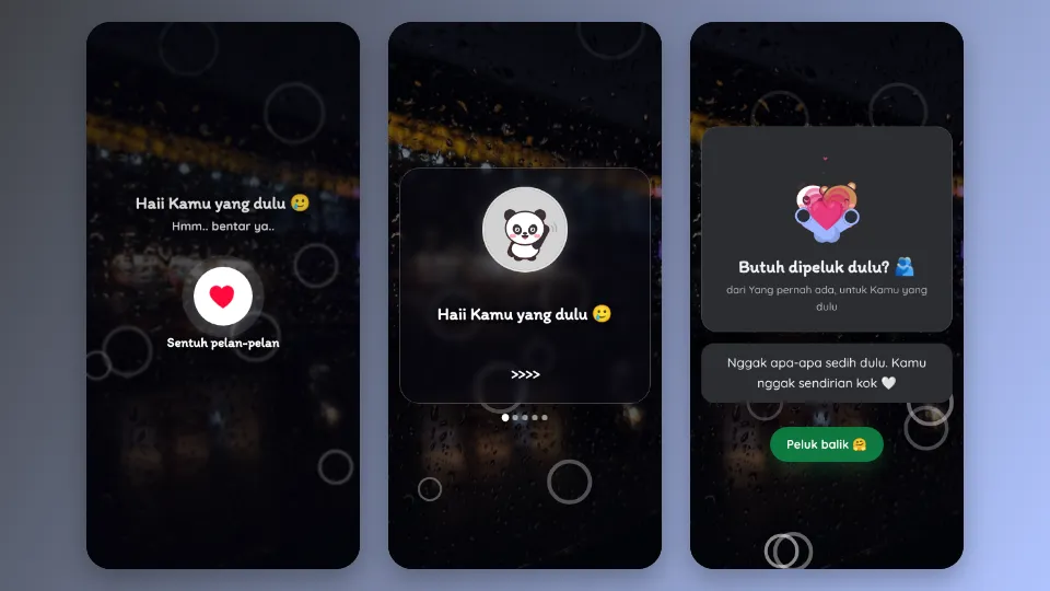 Contoh tampilan template Kalkulator Hati yang Kosong