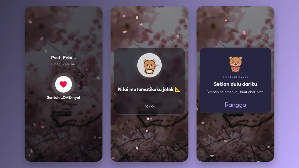 Contoh tampilan template Apa Bedanya
