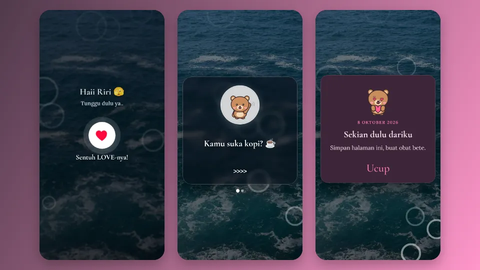 Contoh tampilan template Berapa nih