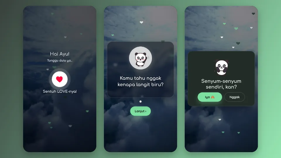 Contoh tampilan template Boleh Minta