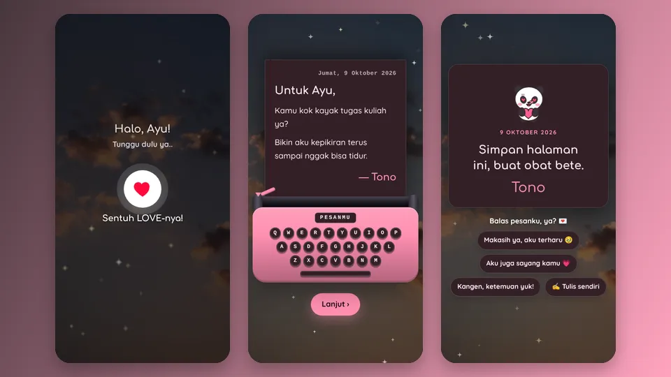 Contoh tampilan template Kenapa Itu