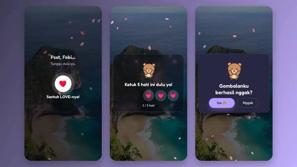 Contoh tampilan template Kenapa Nomor