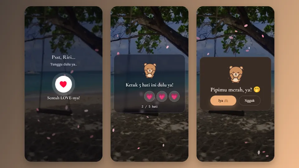 Contoh tampilan template Sejak Kenal Kamu