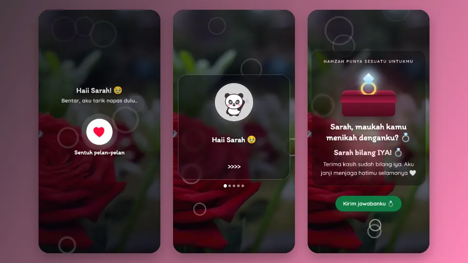 Contoh tampilan template Kalkulator Selamanya