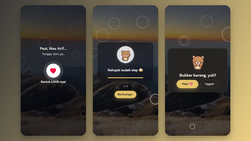 Contoh tampilan template Dibaca ya