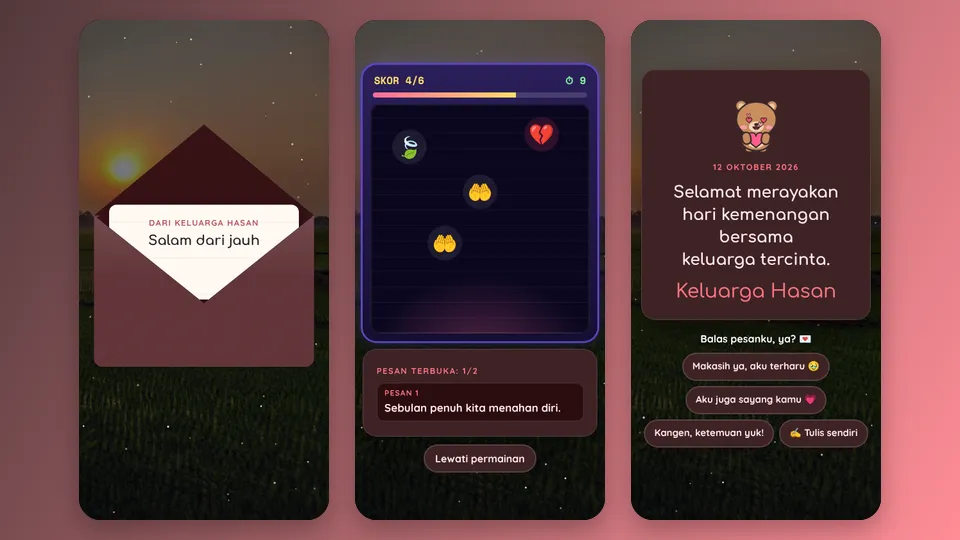 Contoh tampilan template Berbuka Bareng