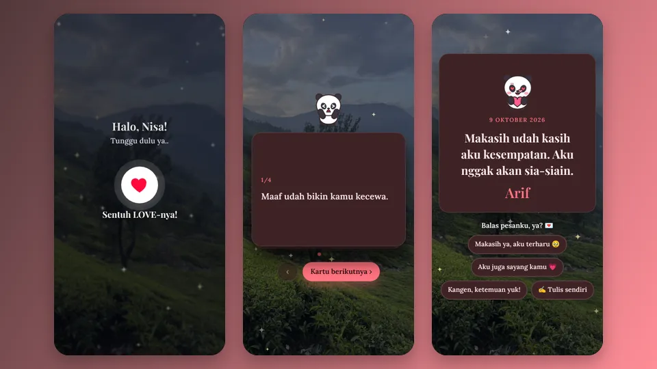 Contoh tampilan template Boleh Bilang