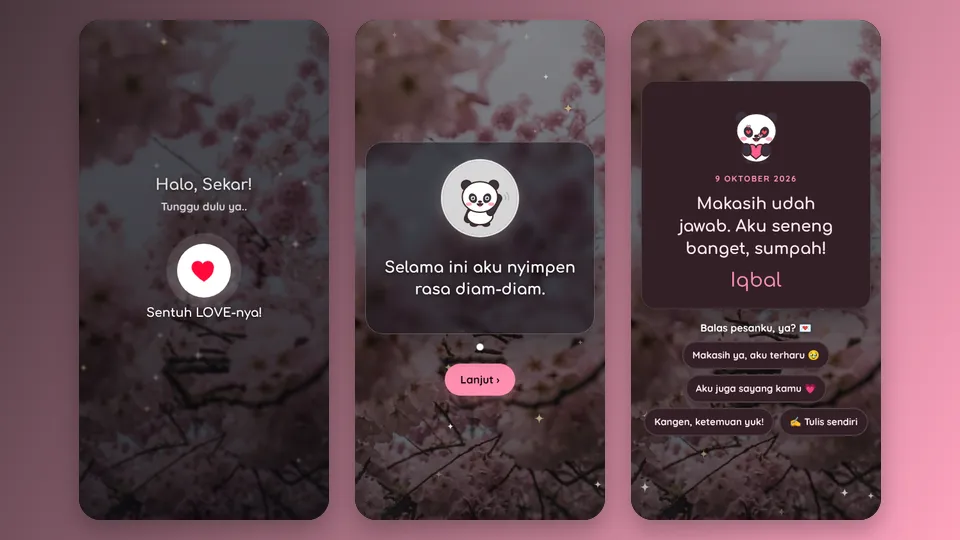 Contoh tampilan template Banyak Banget