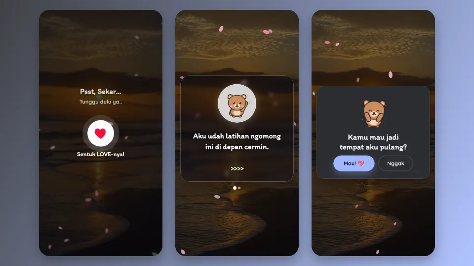 Contoh tampilan template Coba Deh