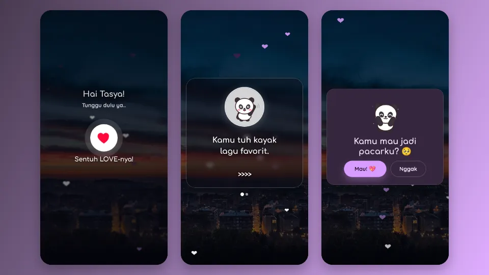 Contoh tampilan template Coba Baca