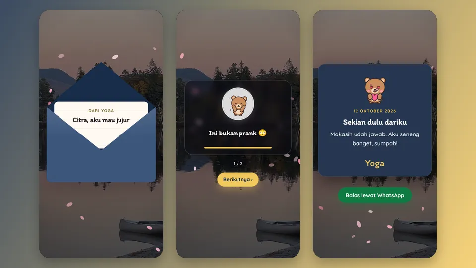 Contoh tampilan template Gimana Kabarmu