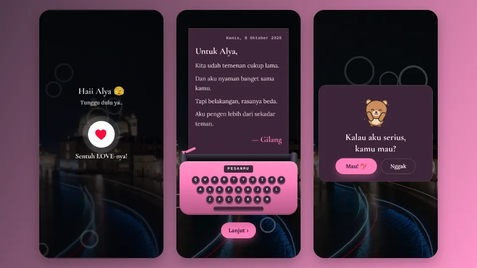 Contoh tampilan template Kalo Kita