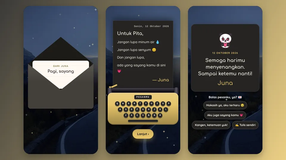 Contoh tampilan template Pagi Kamu