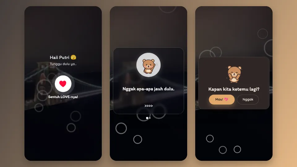 Contoh tampilan template Jangan Lagi