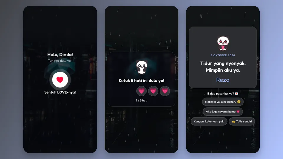 Contoh tampilan template Tau Bedanya
