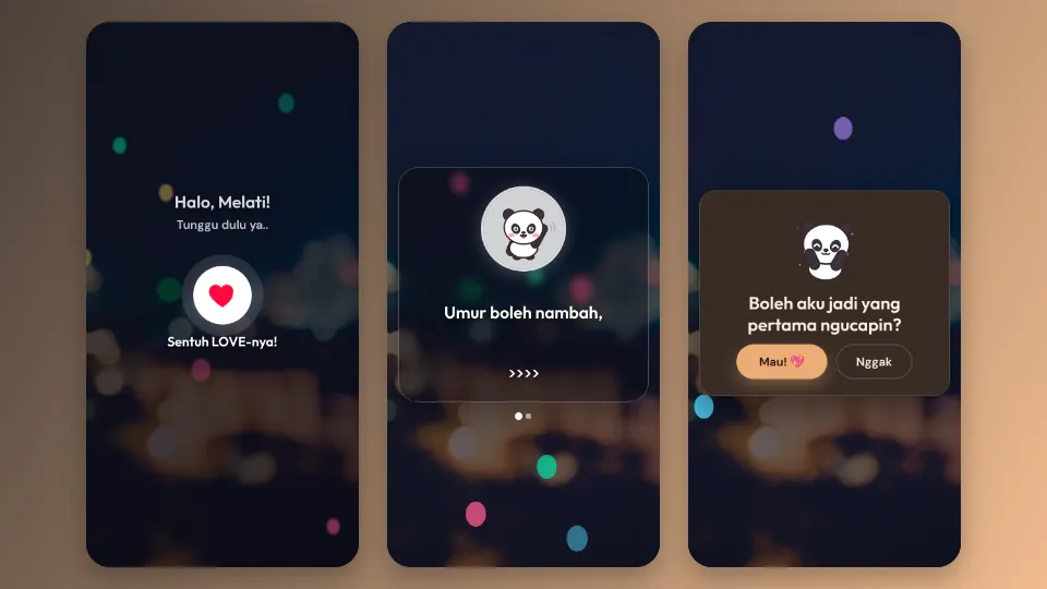 Contoh tampilan template Kado Buatmu